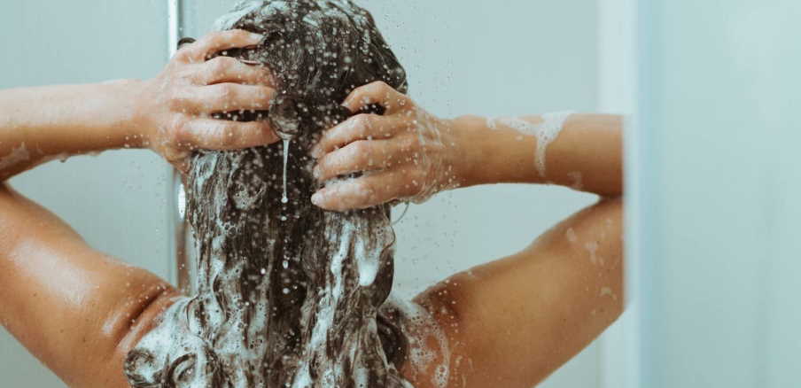 washing the hair